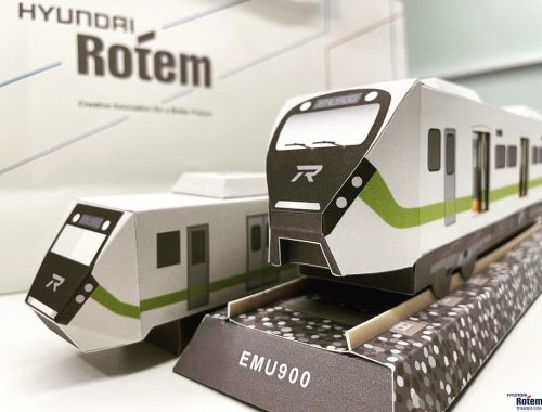 韓商現代樂鐵 Hyundai Rotem｜客製紙模型